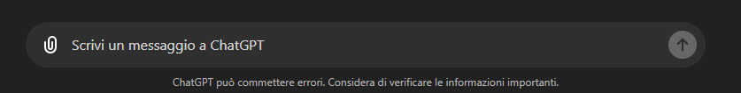 linea di comando dove inserire il prompt a Chat GPT